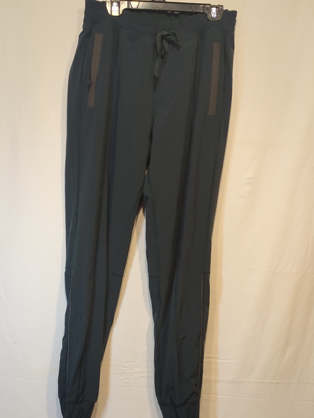 Lululemon Women's Dark Teal Jogger Pants with Drawstring Waist